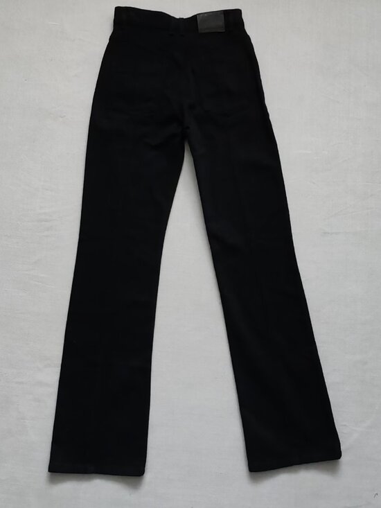 Zadig & Voltaire Eyes Denim Eco Flare Jeans Black Size 26 Cargo Pockets NWT - Picture 12 of 16